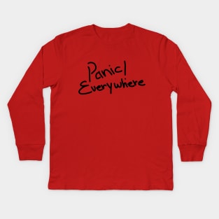 panic!everywhere Kids Long Sleeve T-Shirt